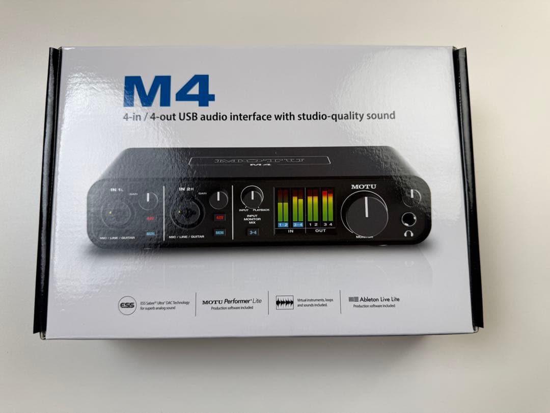 【美品】MOTU M4 4-in/4-out USBオーディオインターフェイス MOTU M4 4x4 USB-C Audio Interface | Guitar Center