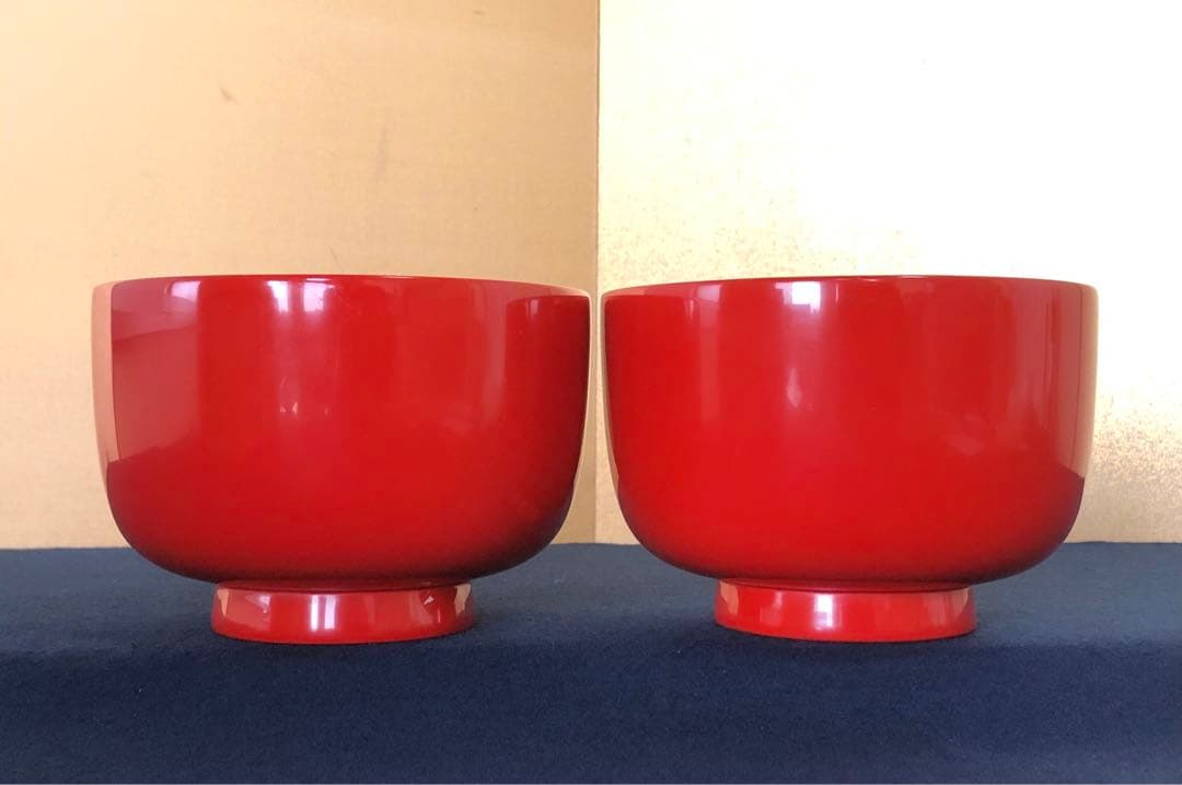 割引❗️《R》輪島塗 粥椀2客 輪島塗本店造 塗師 哲舟 共箱251014い2