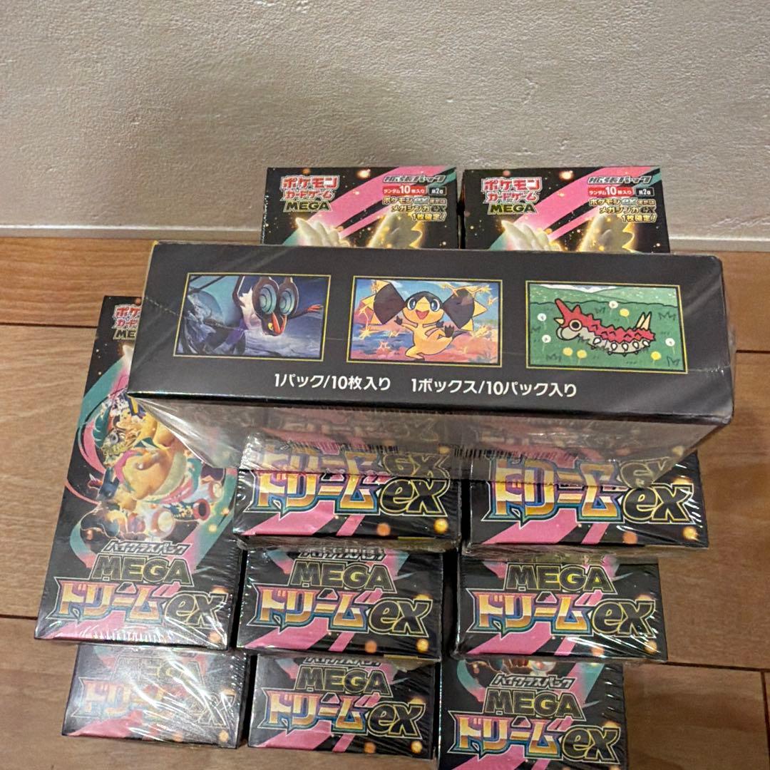 シュリンク付きポケモンカードゲームMEGAドリームex 9BOX - メルカリ