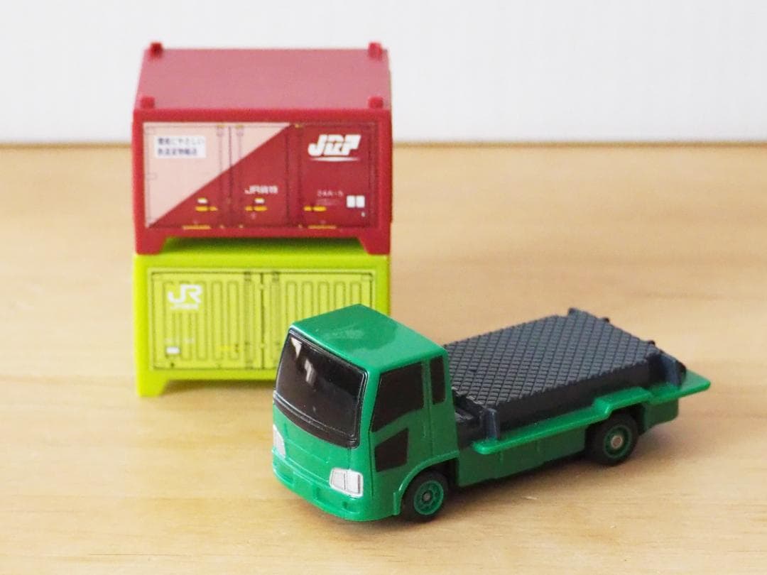 廃盤 プラロード モータートミカ☆コンテナトラック B/Oトミカ 動作