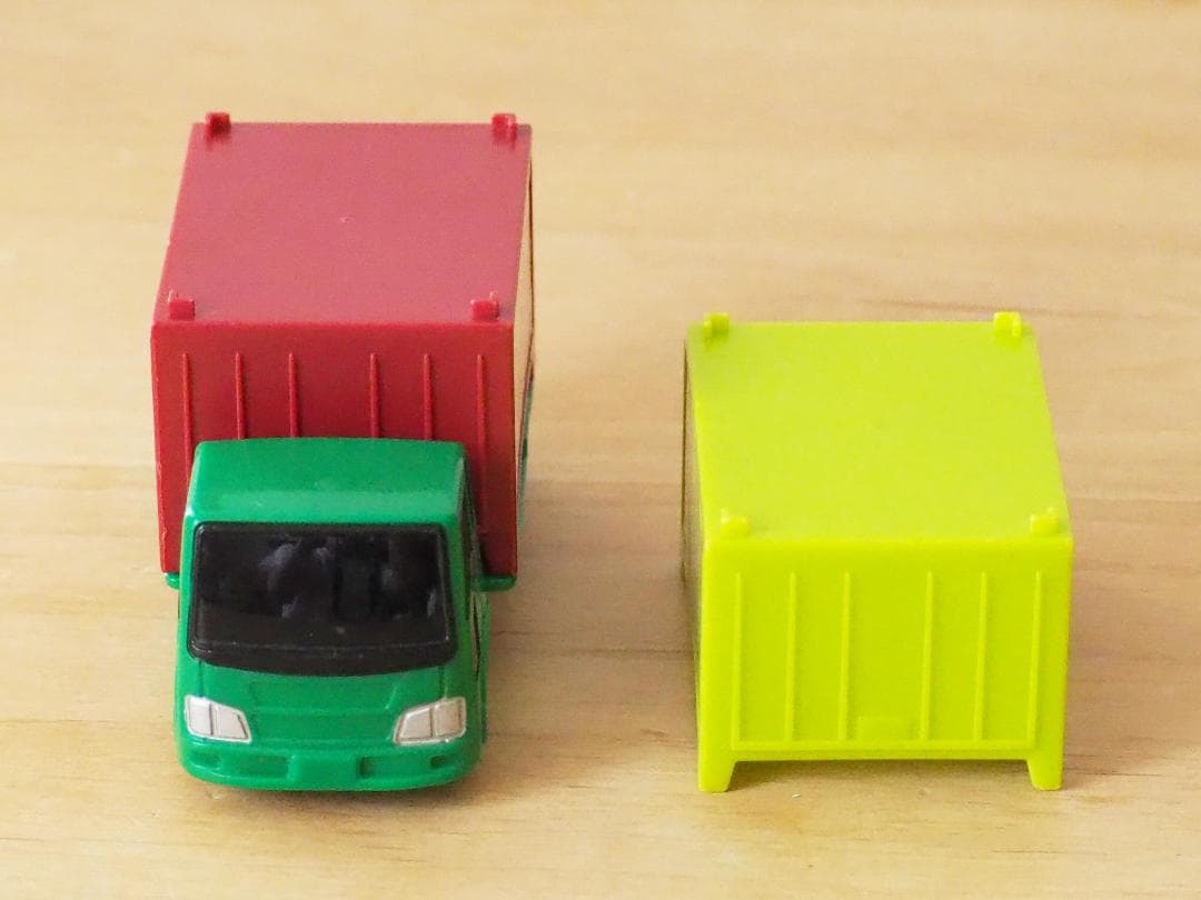 廃盤 プラロード モータートミカ☆コンテナトラック B/Oトミカ 動作