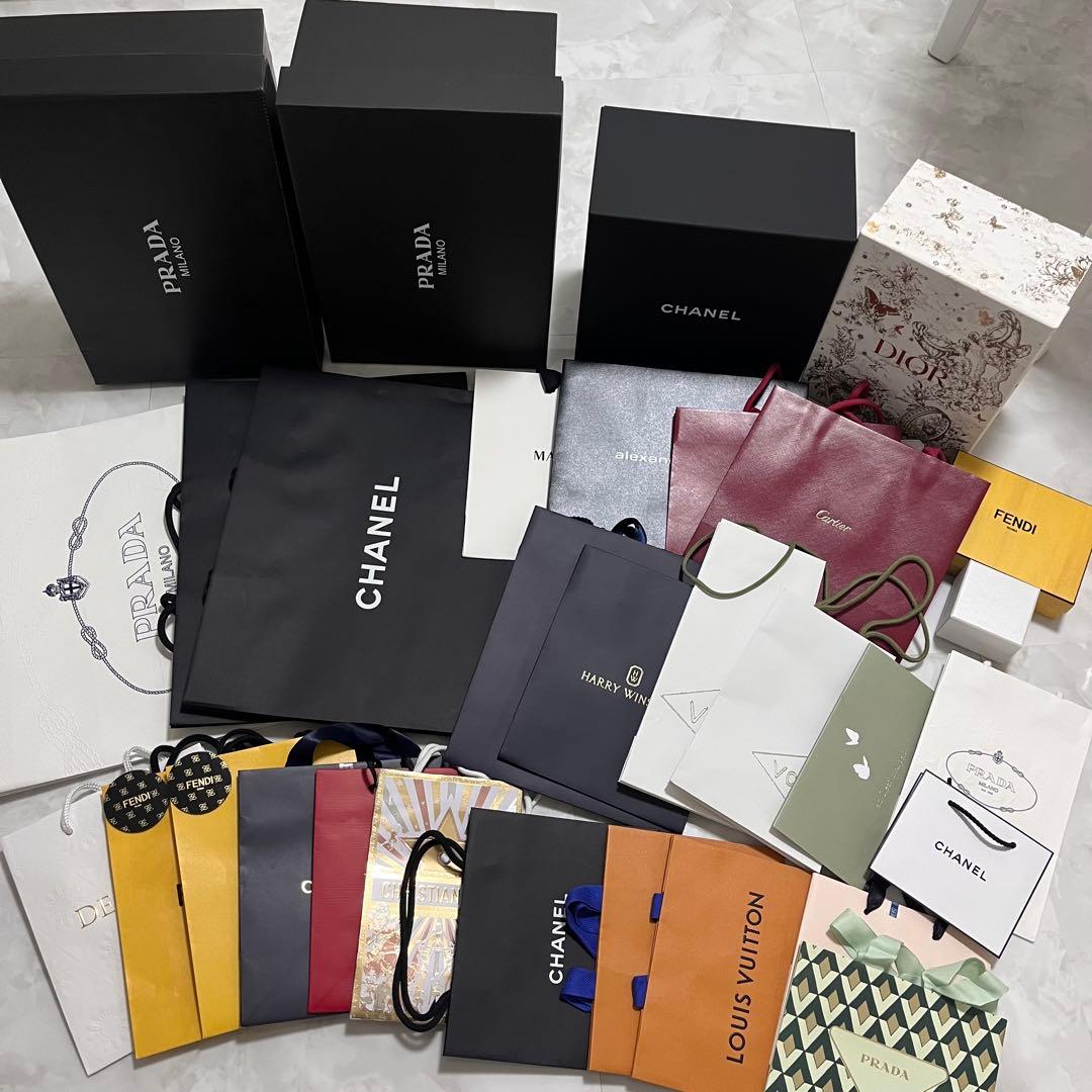 ハイブランド 紙袋 ショッパー 箱 空き箱 まとめ売り - メルカリ