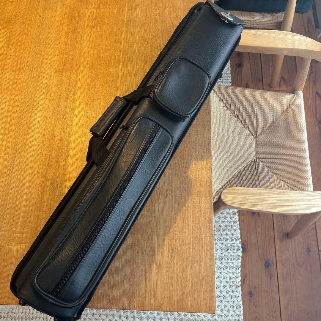 ビリヤードキューケース 黒 キュー付き ビリヤード キューケース ビリヤードキューケース シャフト キュー