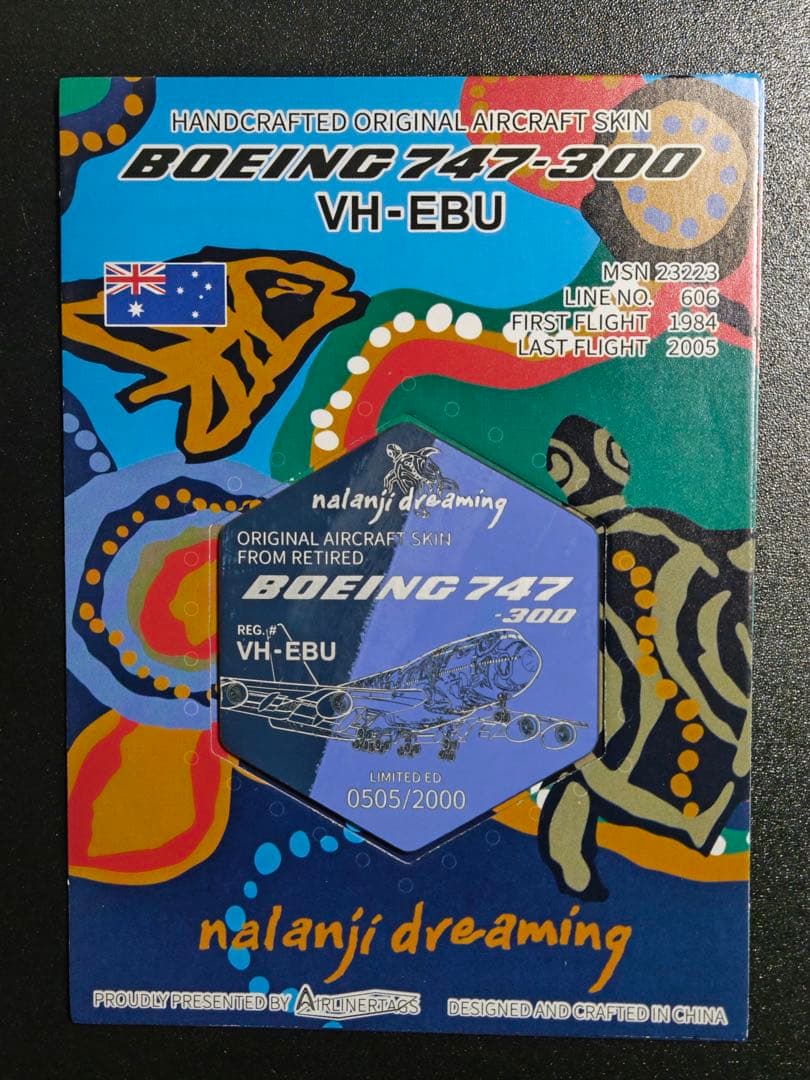 カンタス航空 Airlinertags B747-300 六角形カット 04567 Phoenix Qantas Airways / カンタス航空 B737-800 VH-VZW 1:400