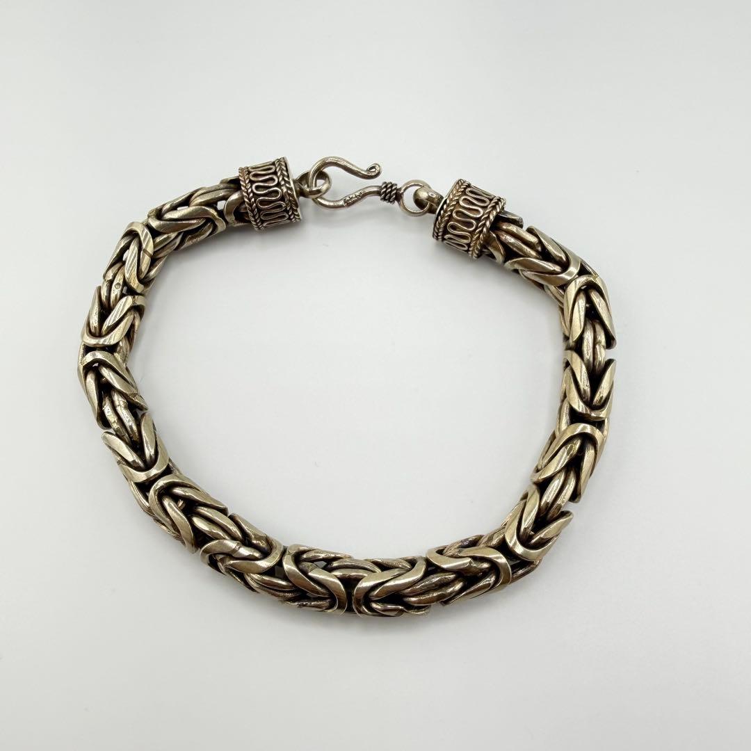 シルバー925 バリチェーン ブレスレット メンズ アクセサリー