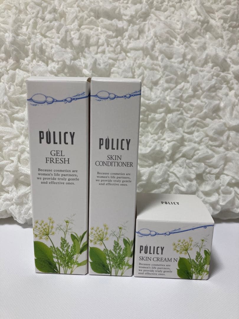 ポリシー　ゲルフレッシュ、スキンコンディショナー、スキンクリームN