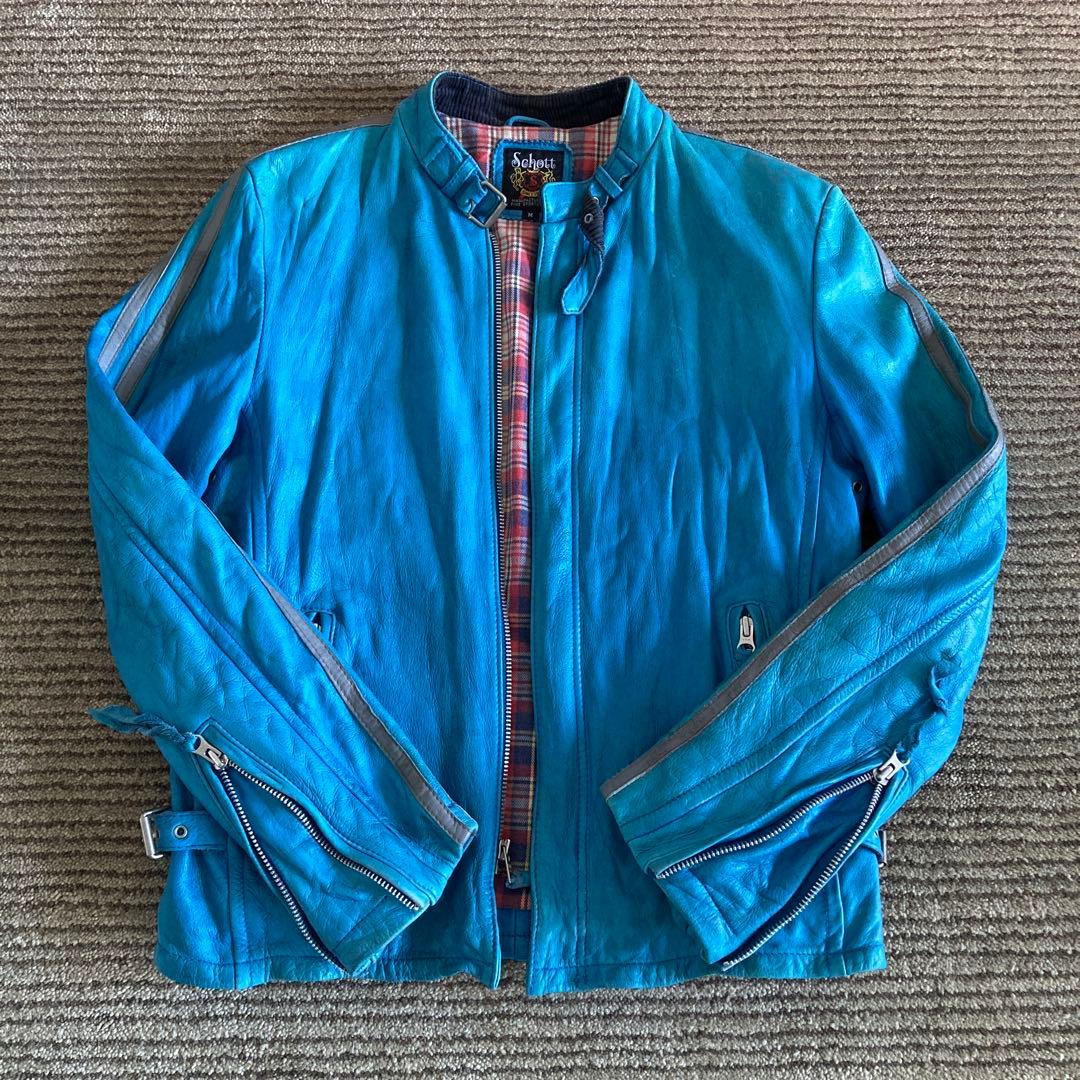 SCHOTT レザー シングルライダースジャケット サイズM