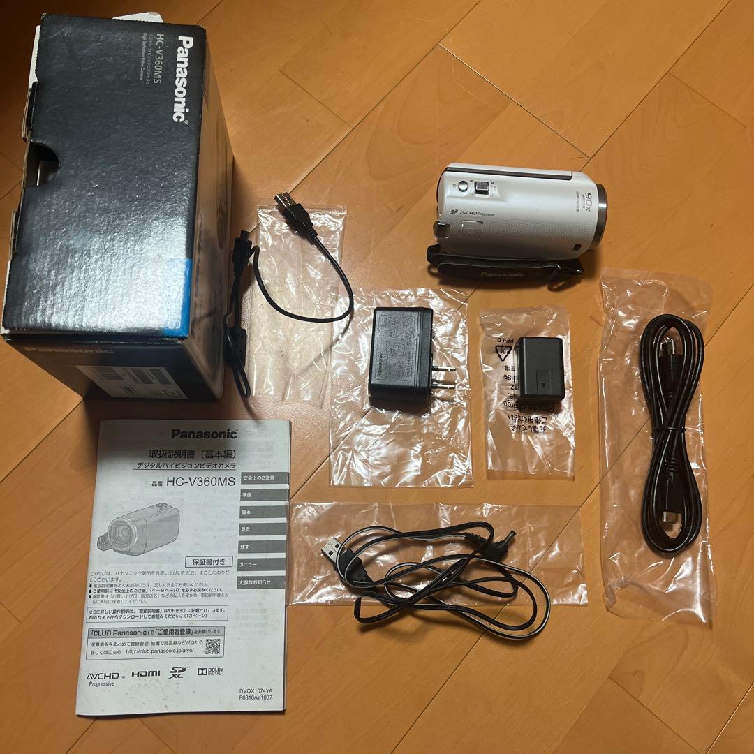 HC-V360MS ビデオカメラ Amazon | パナソニック HDビデオカメラ V360MS 16GB 高倍率90倍ズーム