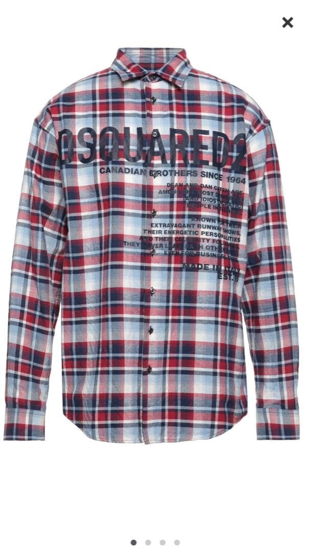 DSQUARED2 新品タグ付 Canadianチェックシャツ size46