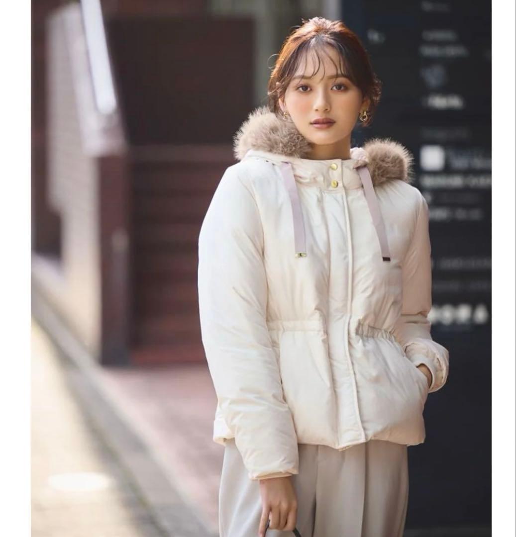 新品★プロポーションボディドレッシング ウエストマークショートダウン(エクリュ)