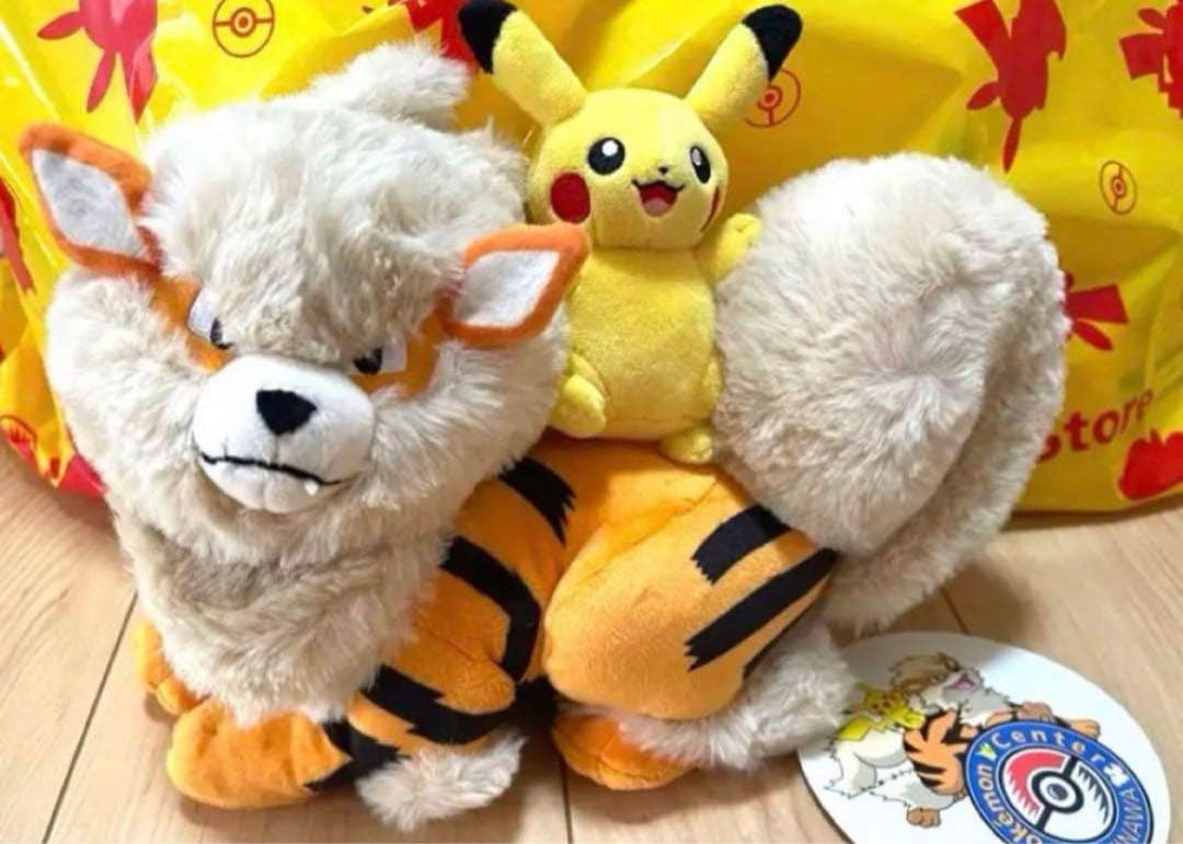 ポケモン 沖縄 ぬいぐるみ ウィンディ ピカチュウ ポケモンセンター
