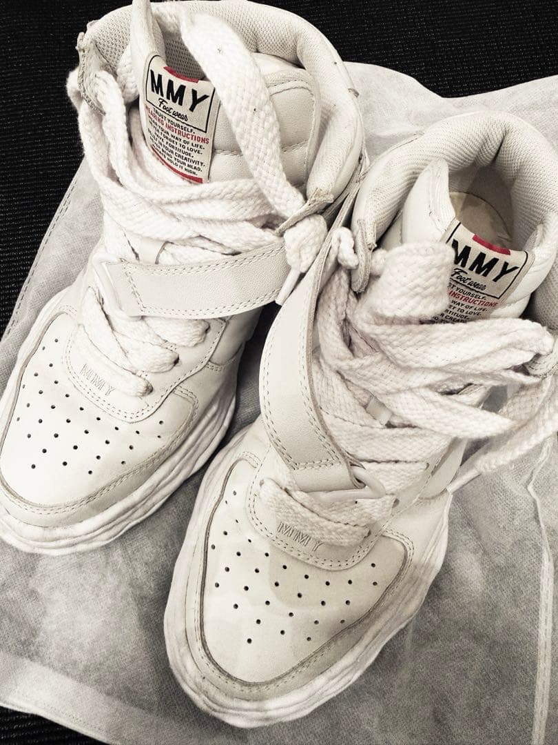 mihara yasuhiro ホワイト ハイカット スニーカー