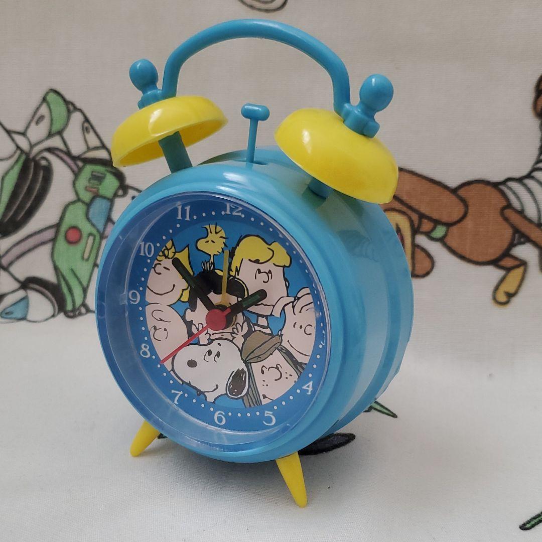 スヌーピー 目覚まし時計 水色 箱付き - メルカリ