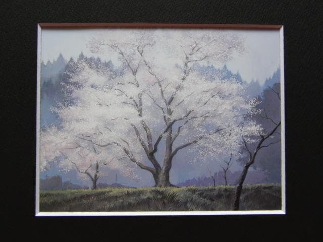 浦野資勞、【早春】、希少な額装用画集より、美品、新品額装付、インテリア