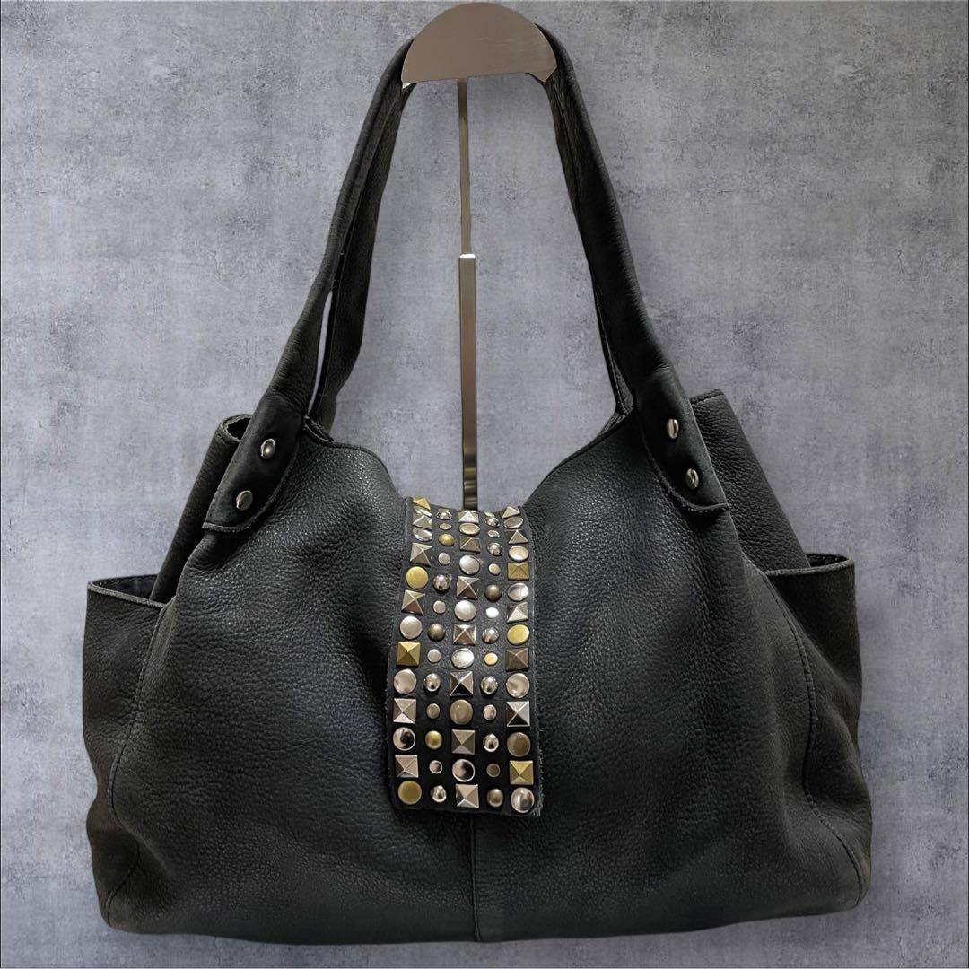 TRES y2k 00s Archive toteBag Studs black - メルカリ