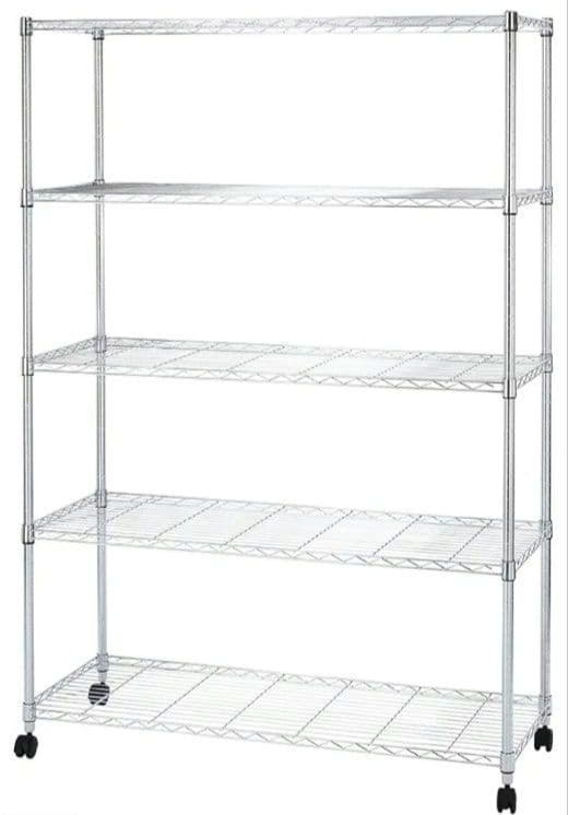 H　ドウシシャ　ルミナス　5段　スチールラックシェルフ　キッチン収納　YK