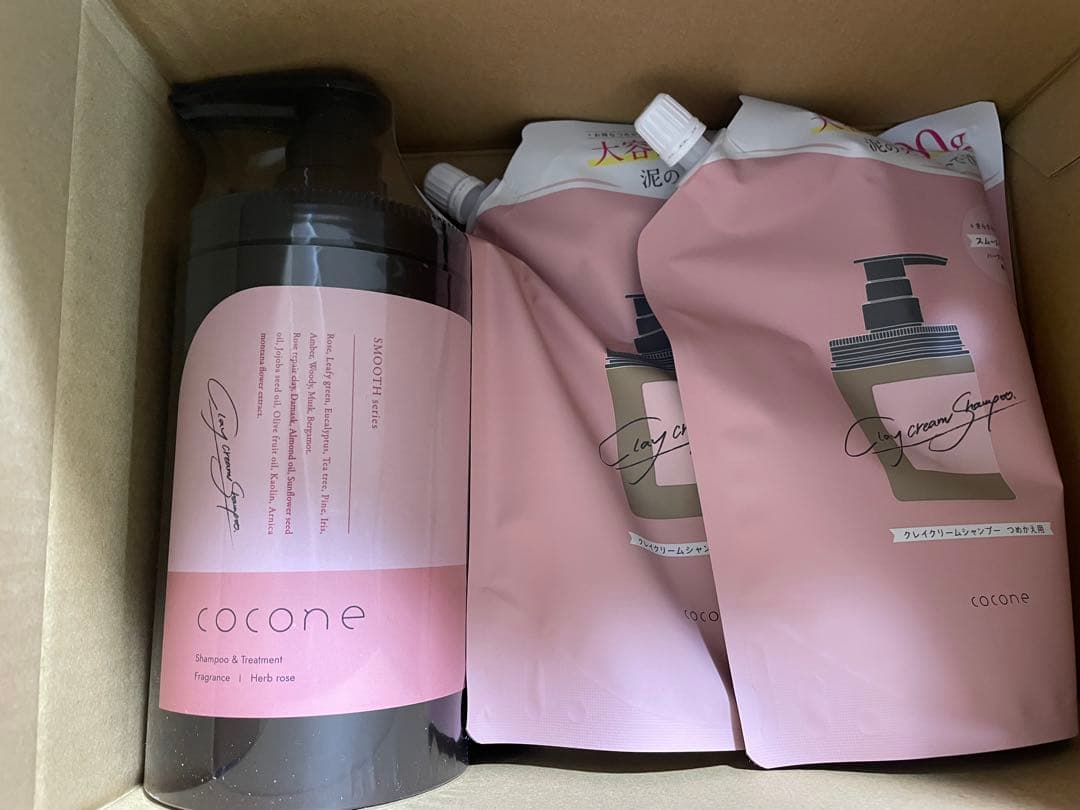 cocone スムースシャンプー ポンプ+詰替え coconeシャンプーの詰め替え方法と吊るし方