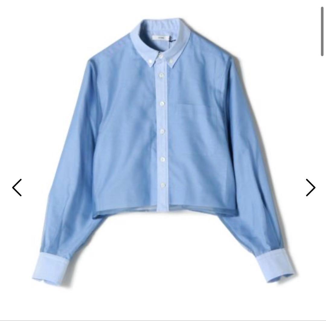 HYKE ▪️25AW▪️LAYERED OXFORD SHEER SHIRT