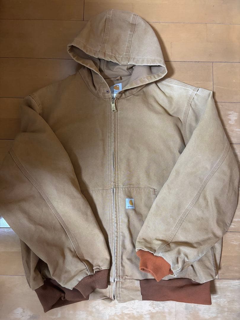 Carhartt フード付きジャケット ベージュ　XL
