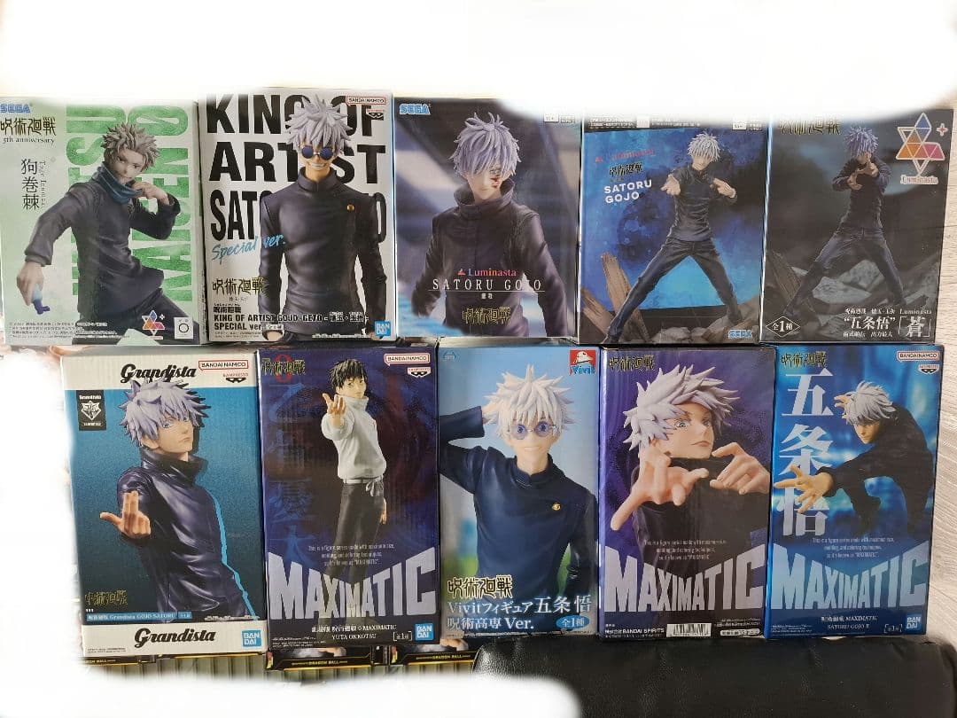多*K様 プライズ品　呪術廻戦　五条悟　狗巻棘　乙骨憂太フィギュア10点セット アニメ『呪術廻戦』5周年​ Luminasta “狗巻棘”｜プライズ・くじ