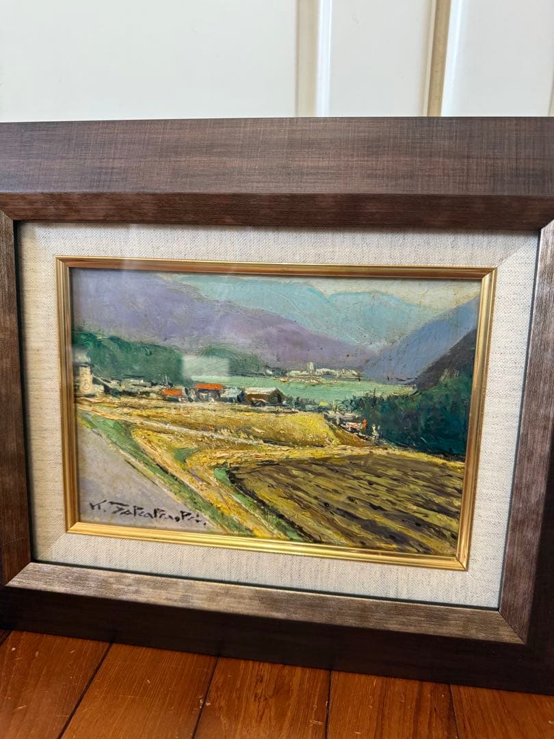 12.「山湖」髙橋一善 油絵