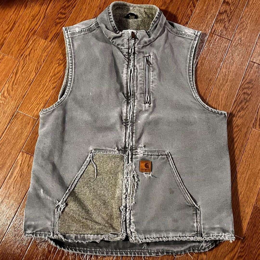 【Travis Scott着用】カーハート V33 ベスト GVL L TALL 希少カラー US企画 カーハート ダックベスト VRS トラヴィススコット