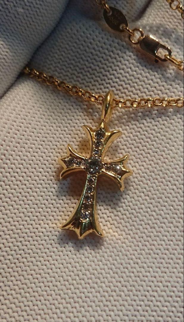 クロムハーツ 22k タイニーファットクロスパ ヴェダイヤ