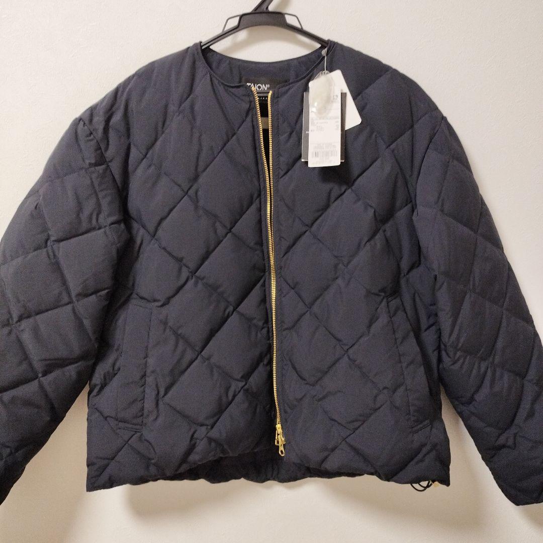 TAION×UNFILO キルティングダウンショート丈ブルゾン　S　濃紺