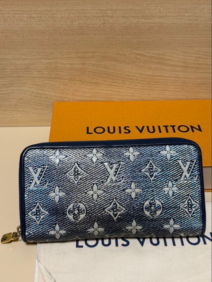 レ*オ様 【美品】LOUIS VUITTON ジャガードジッピーウォレット 長財