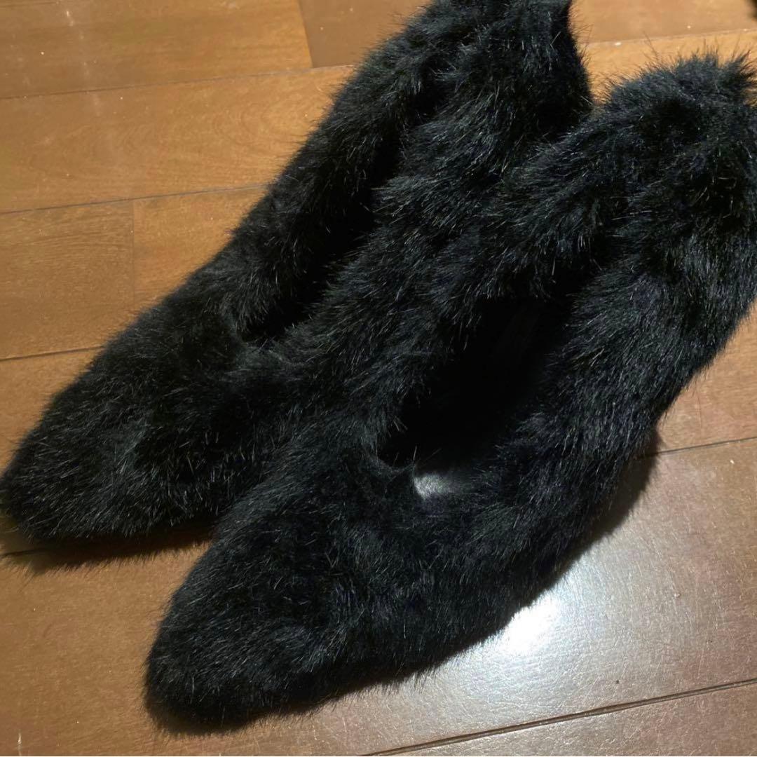 新品未使用Zara×Disney フェイクファーシューズ 39 ハリーランバート