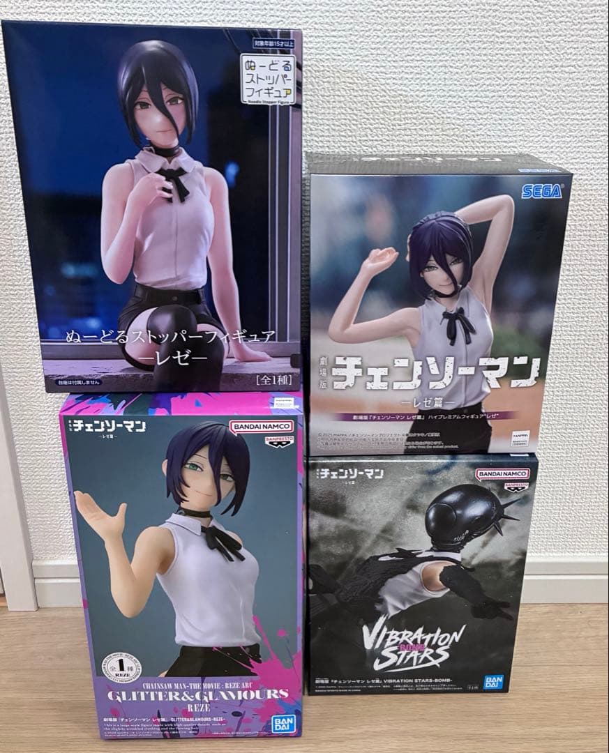 チェンソーマン　レゼ　ボム　フィギュア 4点セット ￼ぬーどるストッパー