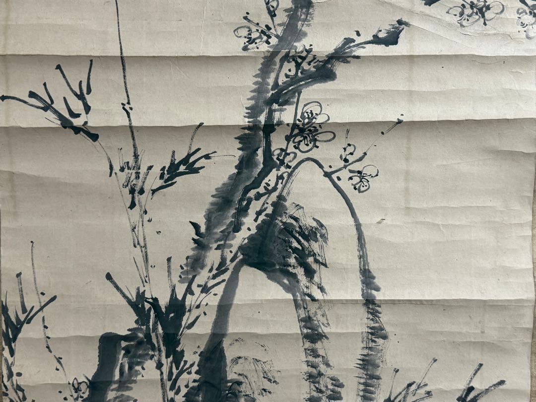 平野五岳筆 紙本肉筆 梅之圖 掛軸 送料込み250902 M109713474 - 絵画最