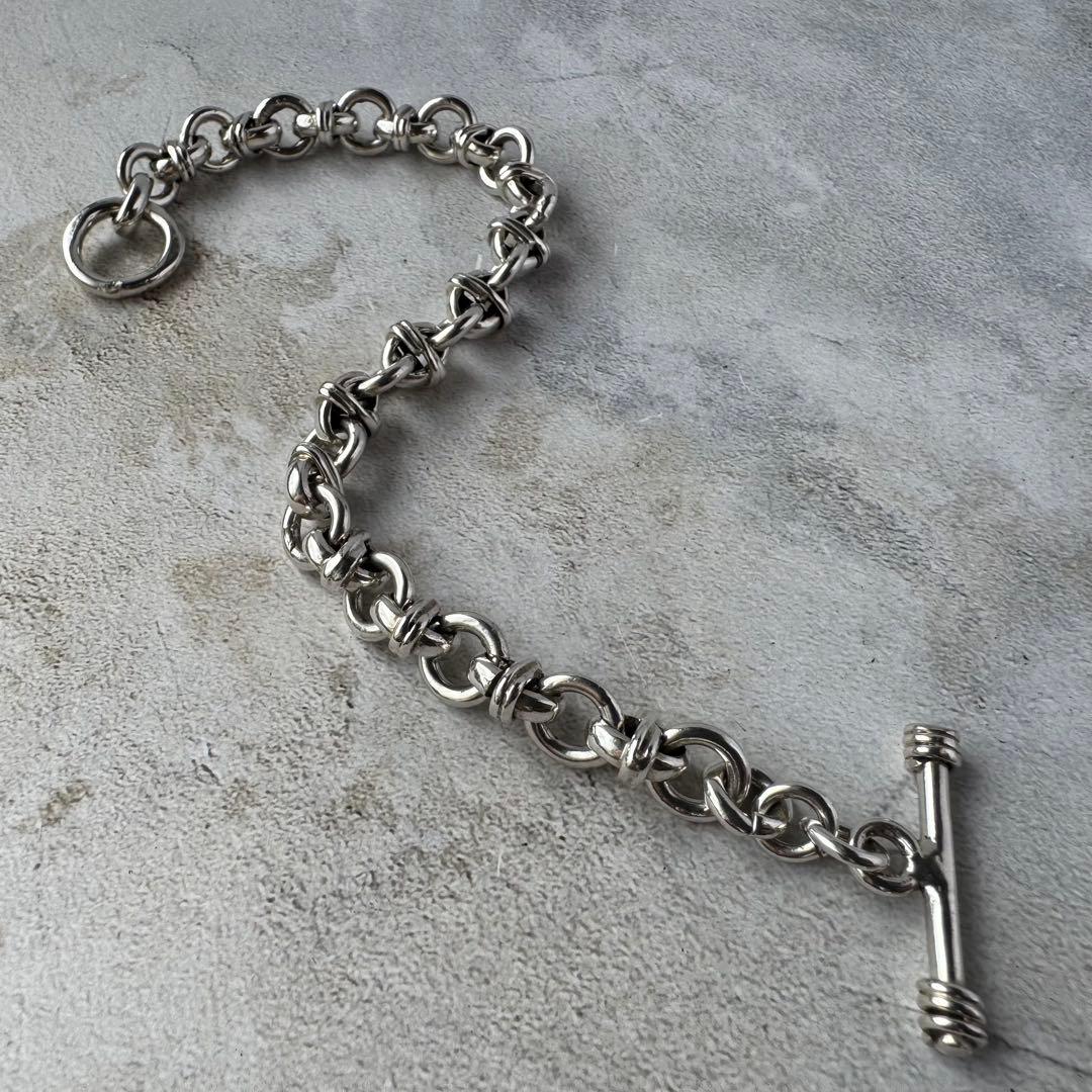 ヴィンテージ ダブルノットチェーンブレスレット シルバー925 メキシコ