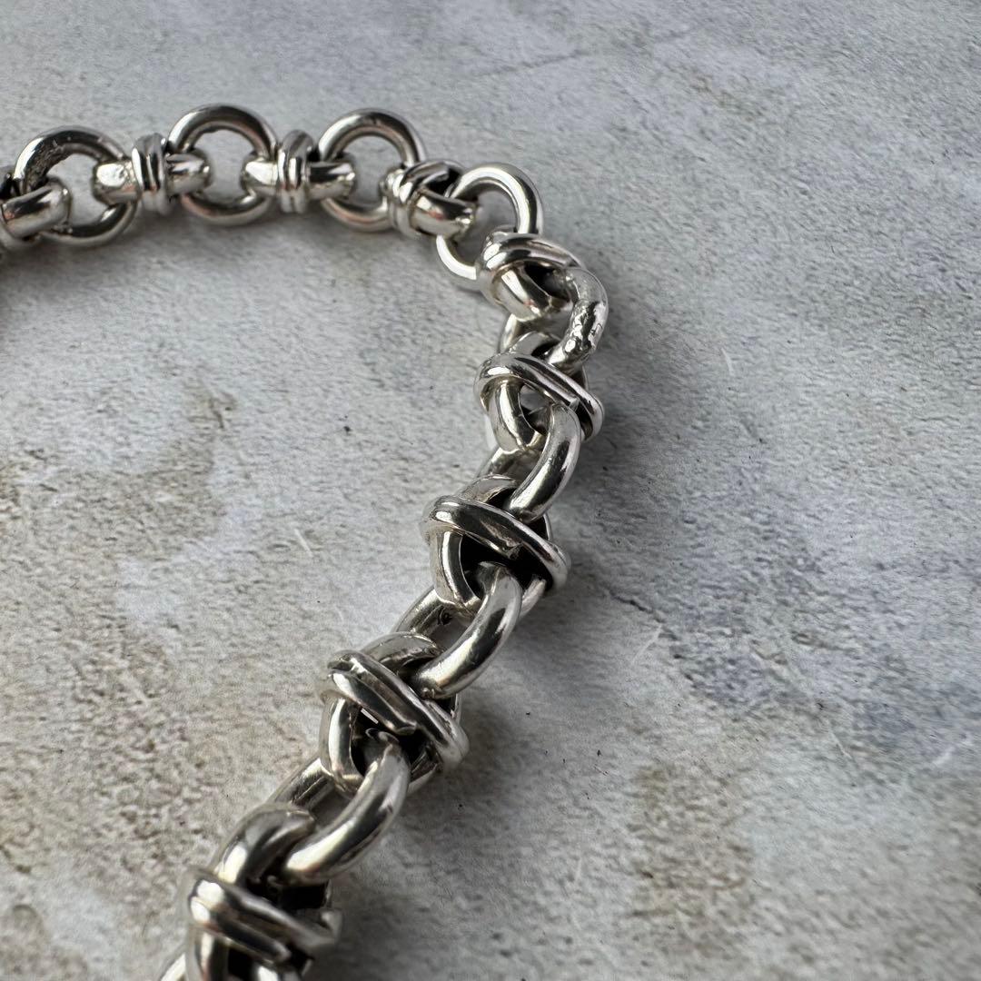 ヴィンテージ ダブルノットチェーンブレスレット シルバー925 メキシコ