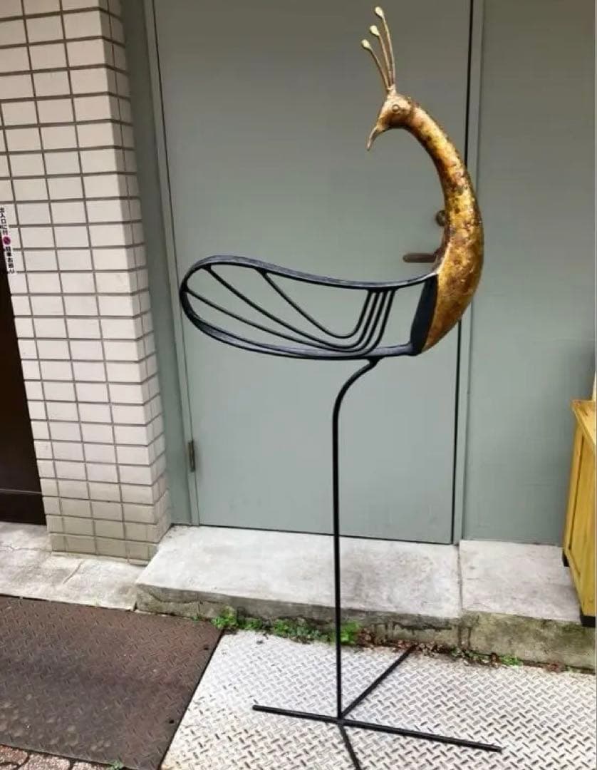 mOdern. 孔雀オブジェ｜鉄製 アイアン インテリア