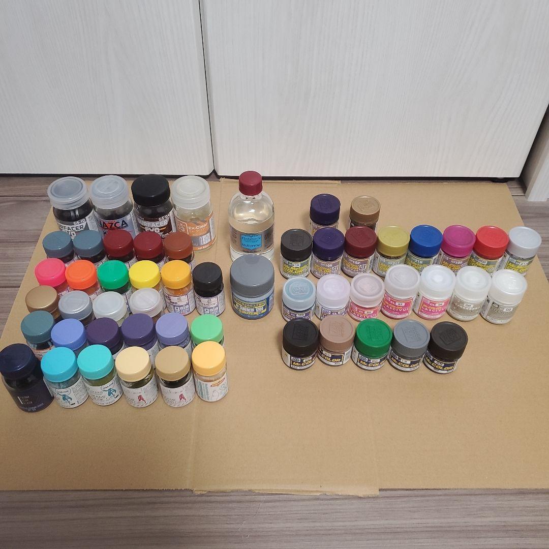 【引退中古品】ガイアノーツ クレオス 塗料セット 合計55本 ガンプラ プラモ 引退中古品】ガイアノーツ クレオス 塗料セット 合計55本 ガンプラ