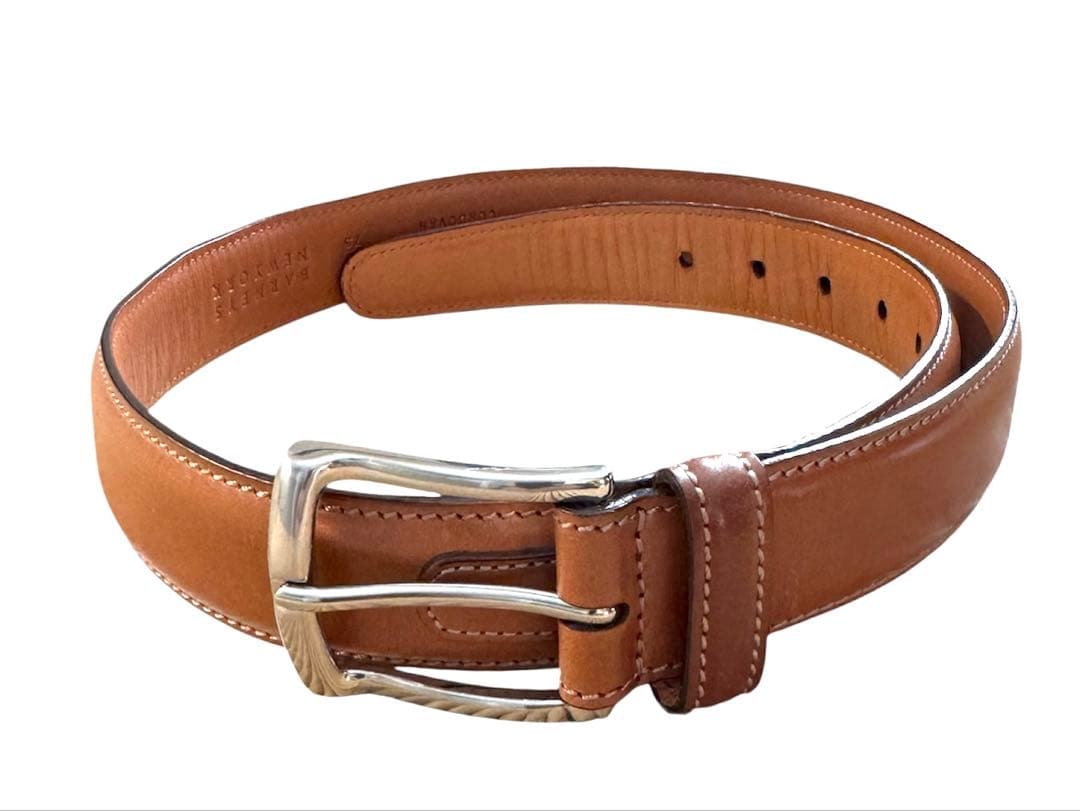 【極美品】シェルコードバンベルト ウィスキーK.T.Lewiston 30インチ K.T.LEWISTON KTルイストン コードバンレイヤード ベルト ドレス - SE7EN