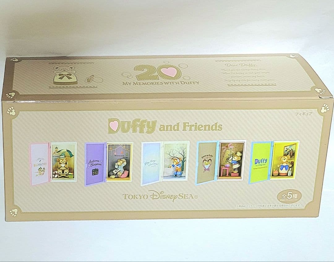 新品•未開封 ダッフィー フィギュア5個コンプリートボックス マイ