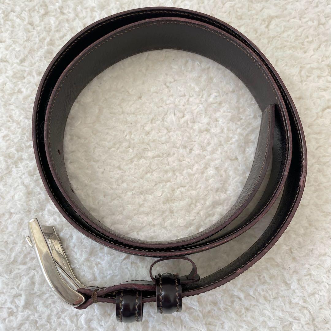フェリージ 【美品】Felisi ベルト レザー こげ茶 メンズ 48-90 Felisi