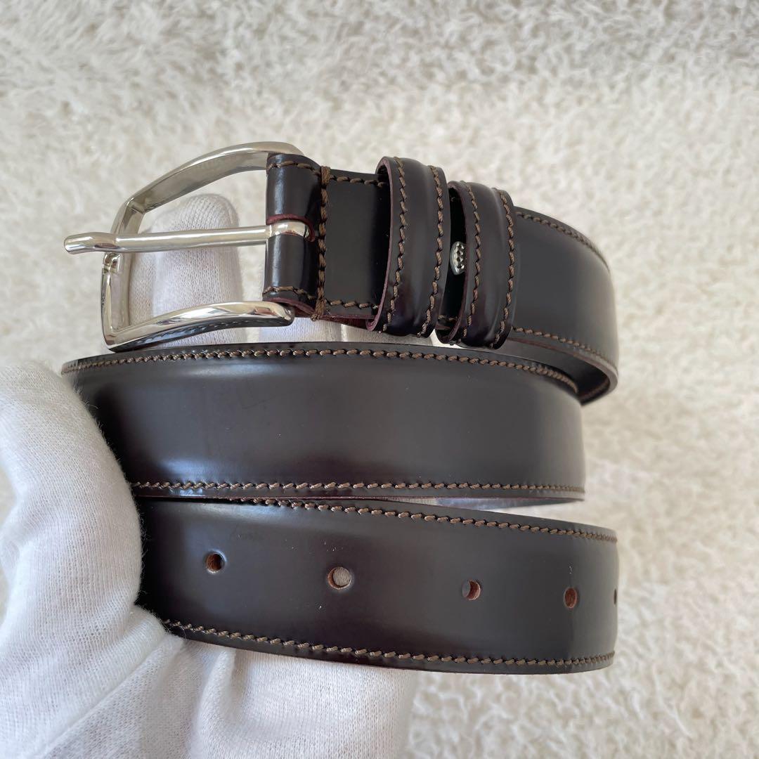 フェリージ 【美品】Felisi ベルト レザー こげ茶 メンズ 48-90 Felisi