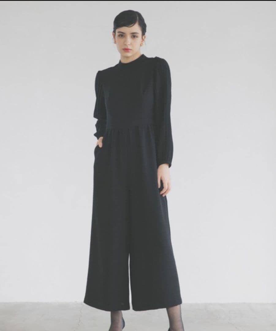 新品未使用❀kaene❀カエン　フォーマルブラックオールインワン　42 XL
