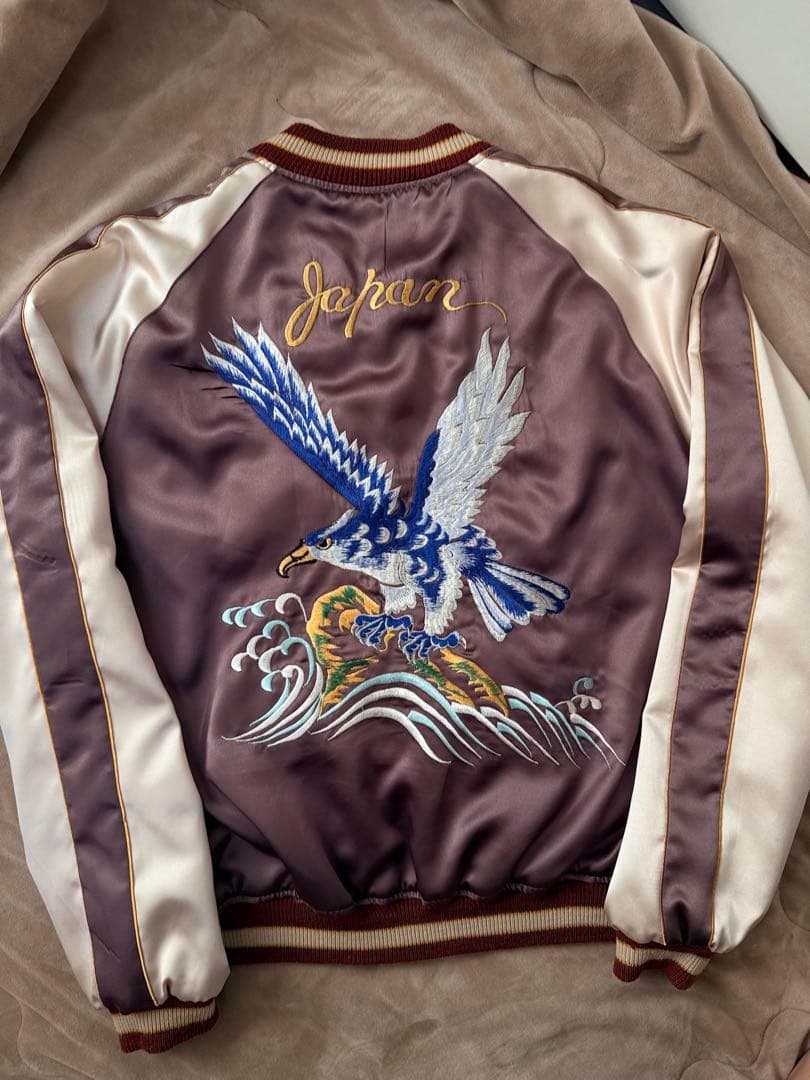 ２面用 テーラー東洋 ワシ 龍 地図 日本限定 スカジャン vintage