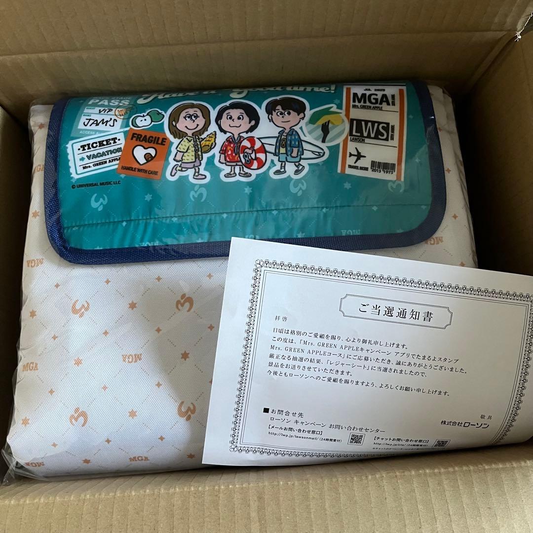ミセス Mrs. GREEN APPLE ローソン 当選品 レジャーシート Mrs.GREEN APPLEレジャーシート ローソン ミセスグリーンアップル