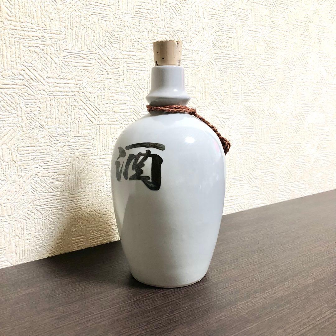 レトロ 通い徳利 時代物 骨董 酒入れ 酒器 酒瓶 陶器 古民具