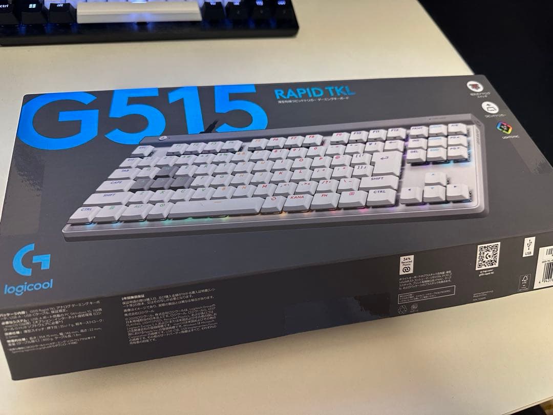 キーボード logicool G515 RAPID TKL white