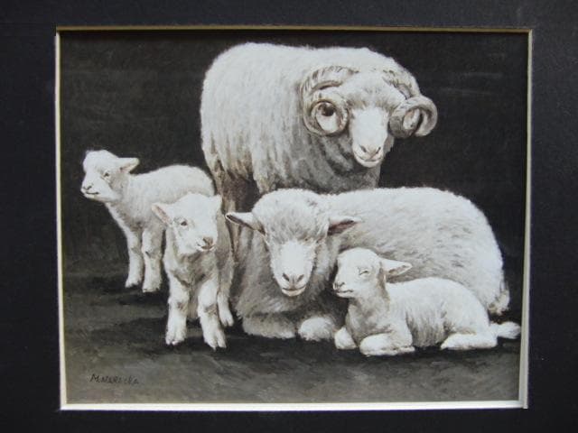 奈良岡正夫、【絆】、希少な画集画、新品高級額 額装付、状態良好