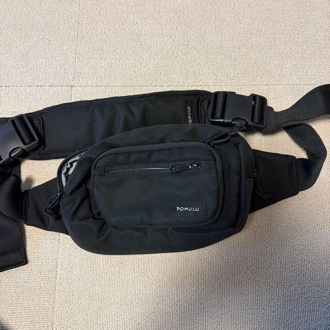 POMULU ポムル ヒップシート ショルダーバック ブラック 黒 美品