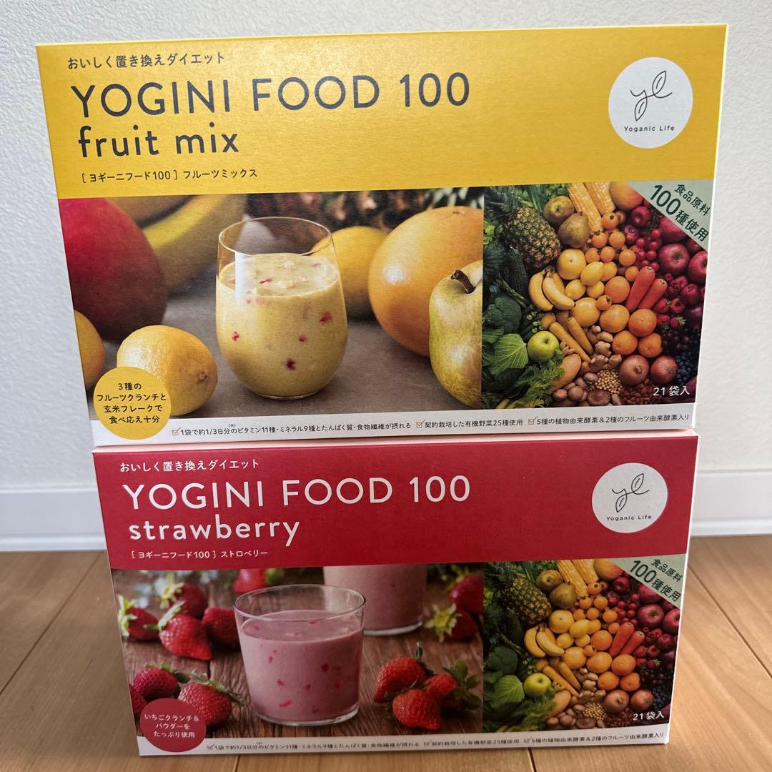 YOGINI FOOD 100 フルーツミックス＆ストロベリー 21袋 - メルカリ