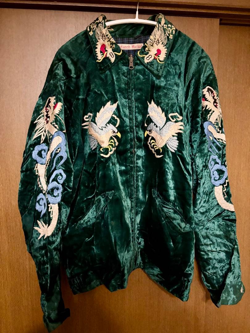 ❗️値下げ！ハリウッドランチマーケット スカジャン ベルベット