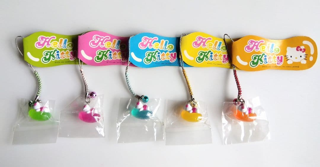 ハローキティ ジェリービーンズ 根付 乗っかりバージョン 全5種セット